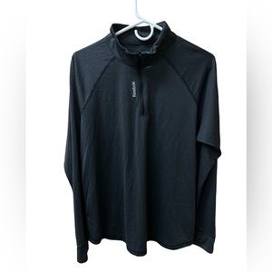 Reebok Men’s Lightweight‎ 1/4 Zip Black Sz XL